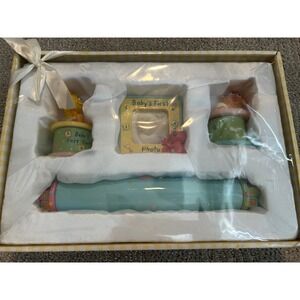 Sesame Beginnings Baby Keepsake Gift Set Frame‎ Tooth Curl Holder